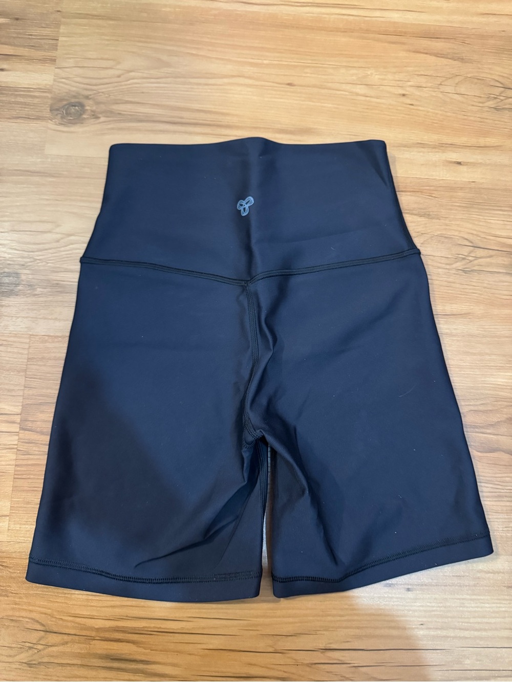 Aritzia Black High-Waist Athletic Bike Shorts